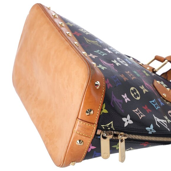 Louis Vuitton x Murakami Alma Monogram Multicolor Handbag Black - Picture 6 of 8